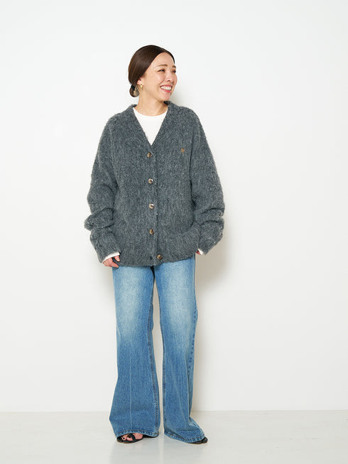 【 予約:11月中旬 】ALPACA MIX CARDIGAN /Y254-91122